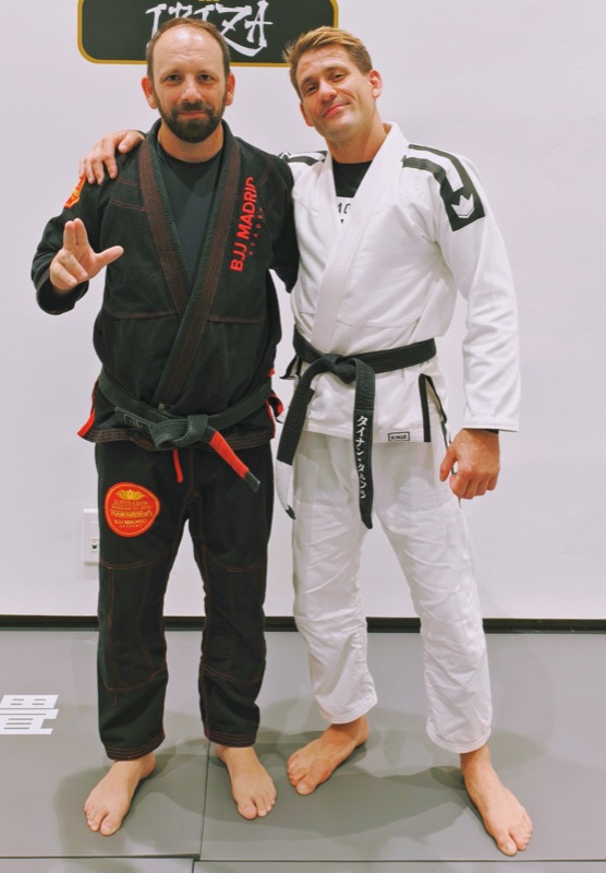 Juan Prego con Rafael Mendes