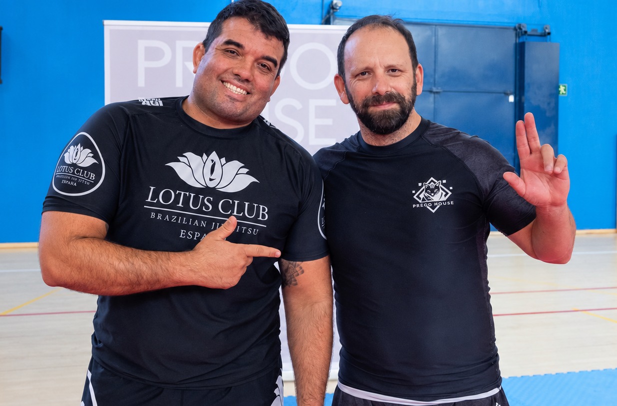 Sri Batista con Juan Prego